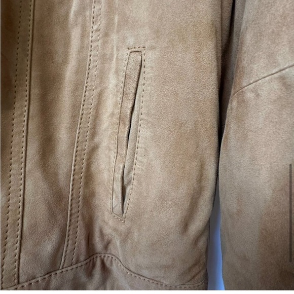 Lucky Brand Genuine Suede and Shearling Trucker Jacket - Picture 7 of 8